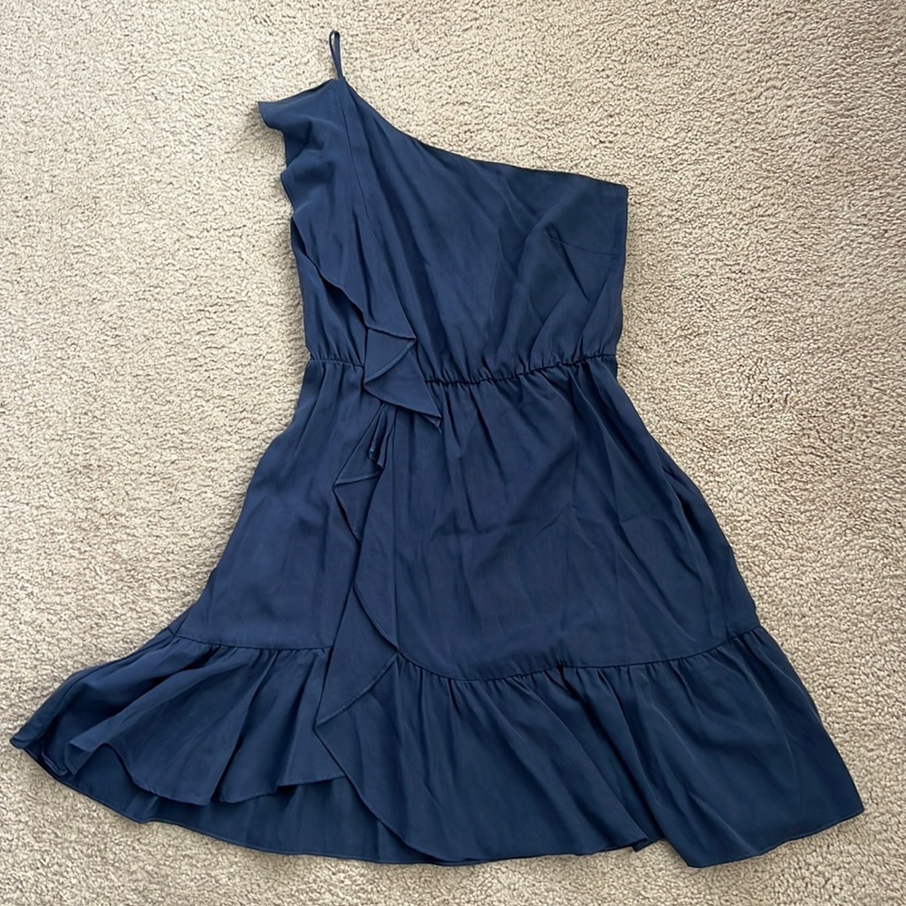 DO+BE One Shoulder Ruffle Mini Dress Size M